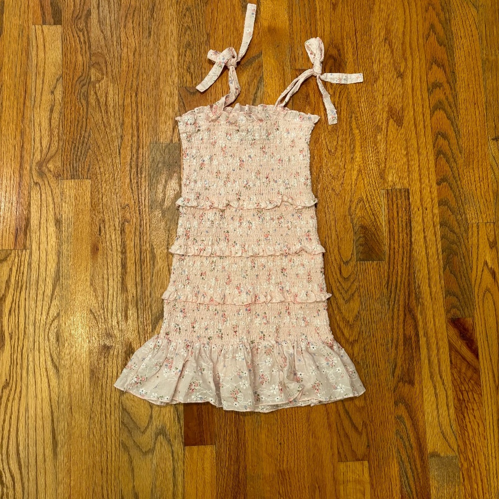 Katie J Pink floral summer dress